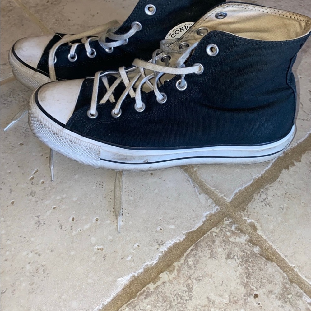 Converse Black and White High-Tops